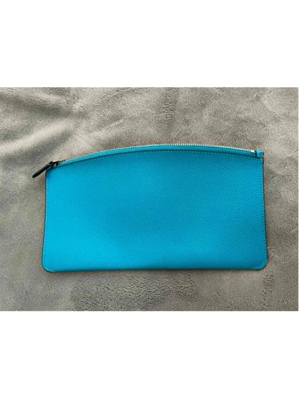 Coach City Tote in Midnight Blue Crossgreain Leather and turquoise accents - Picture 6 of 7